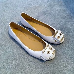 Michael Kors White Flats
